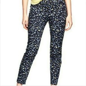 GAP Stylish Blue Patterned Women's Pants